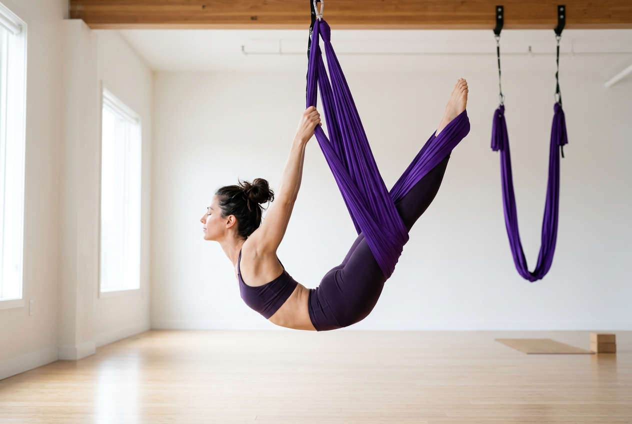 Aerial Yoga at SunMoon Wellness